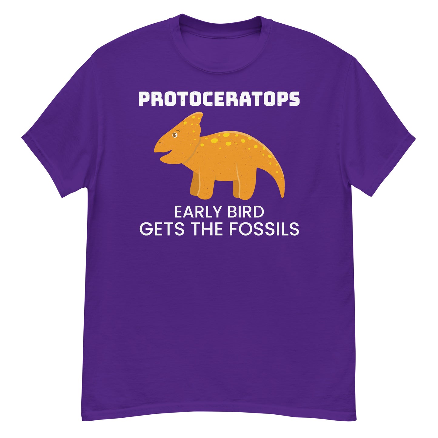 Protoceratops Dinosaur T-Shirt: Early Bird Gets the Fossils