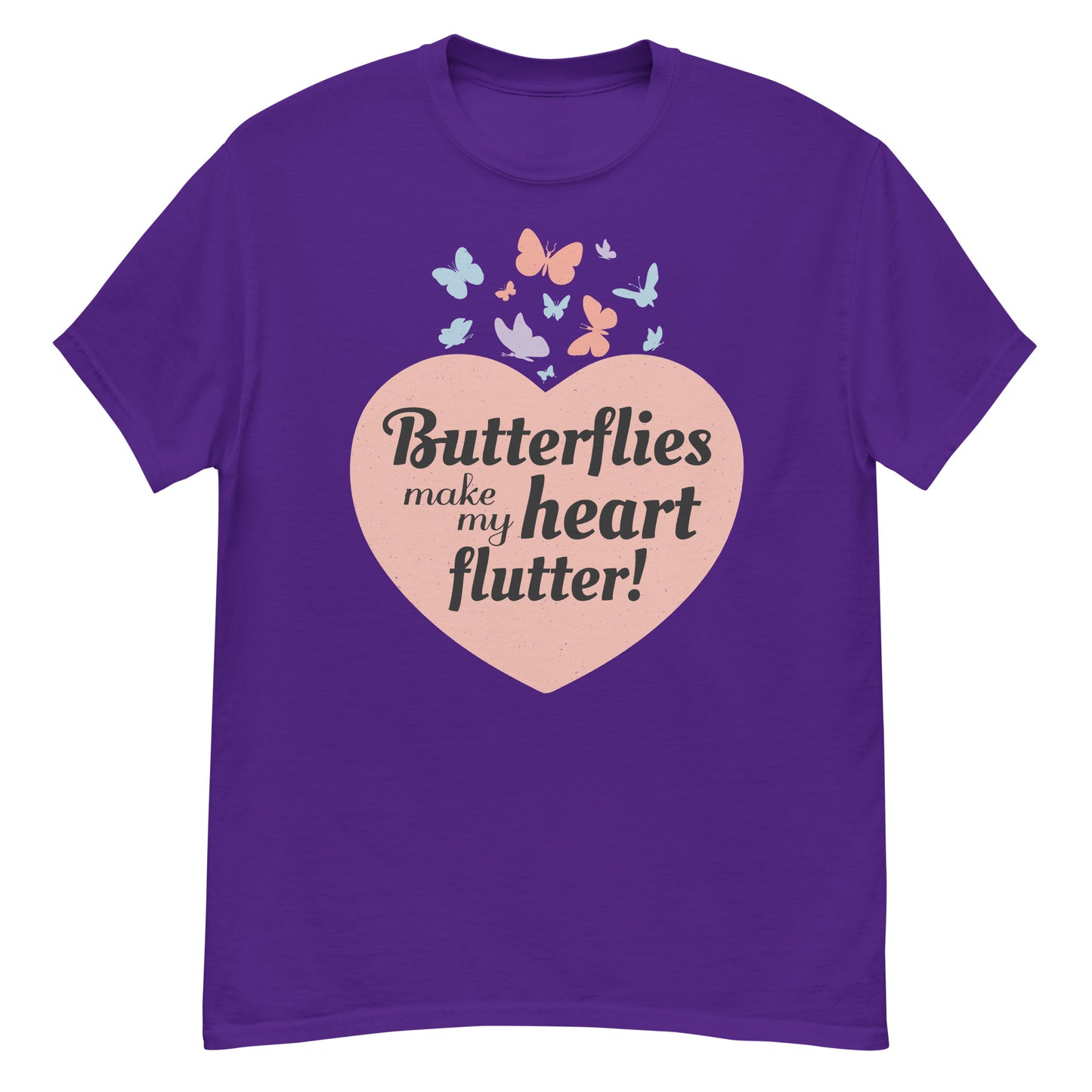 Butterflies Make My Heart Flutter Insect Collector T-Shirt