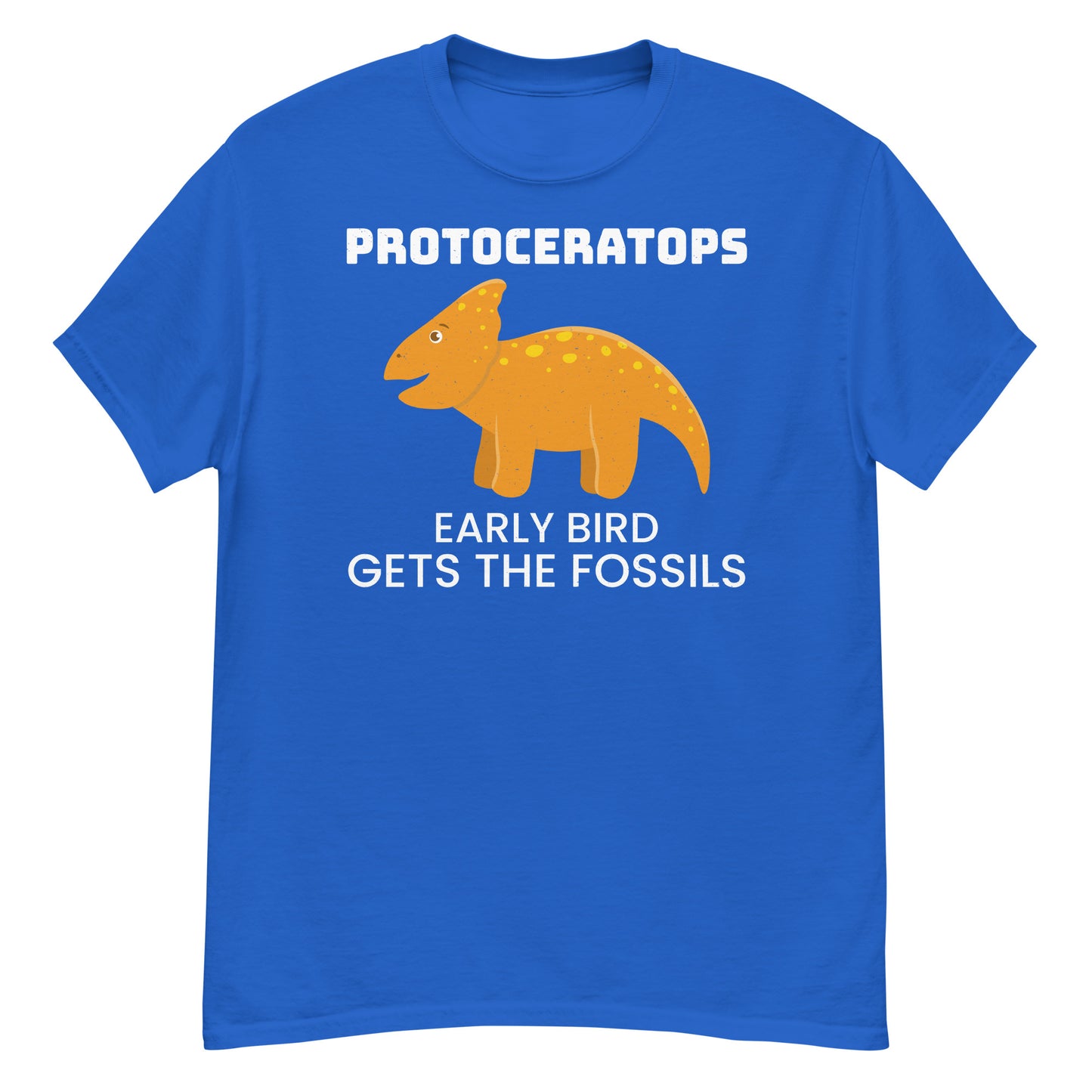 Protoceratops Dinosaur T-Shirt: Early Bird Gets the Fossils